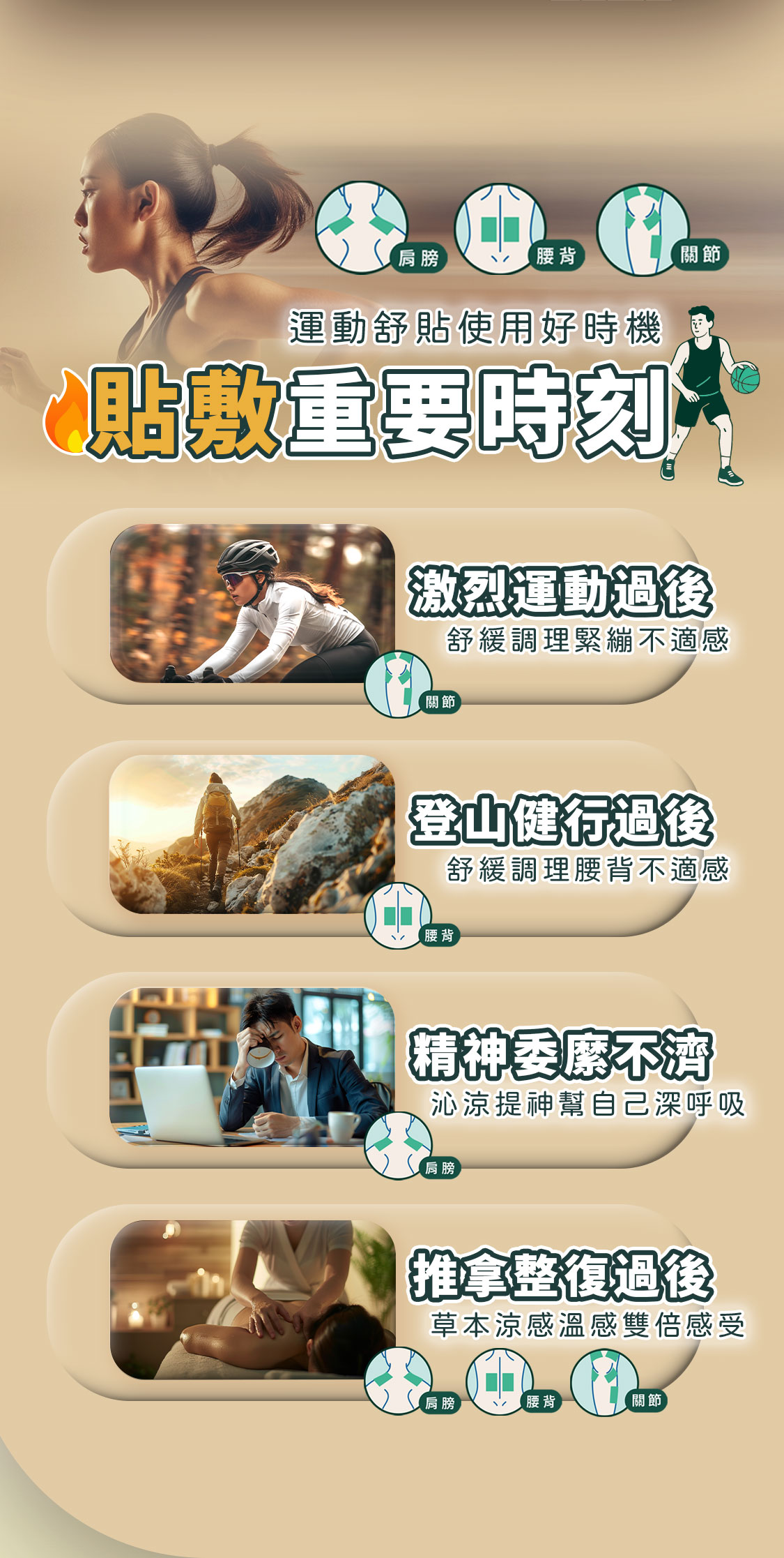 筋骨草運動舒貼使用時機